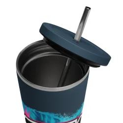 DK Merch Isoleret Tumbler med Sugerr og Lg 600 ml. Rustfrit Stl