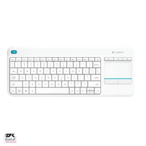 Logitech K400 Plus - Trdlst Touch Tastatur Hvid
