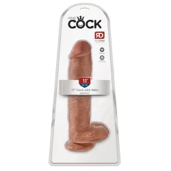 Kind Cock Kmpe Dildo Med Kugler 28 CM 