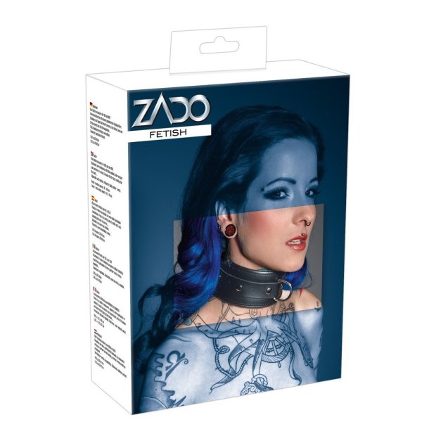Zado - Lderhalsbnd D-Ring