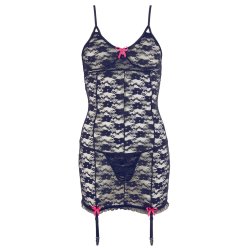 Cottelli - Lingeri Kjole med pink sljfer