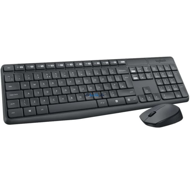Tr�dl�st Tastatur og mus - Logitech MK235 - Nordisk