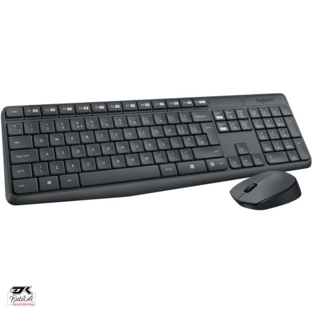 Trdlst Tastatur og mus - Logitech MK235 - Nordisk