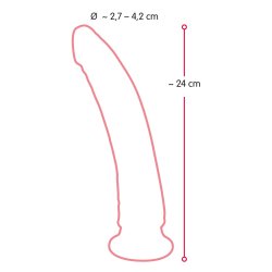 Dildo  Realistisk Soft Dong i Nature Skin 22 cm