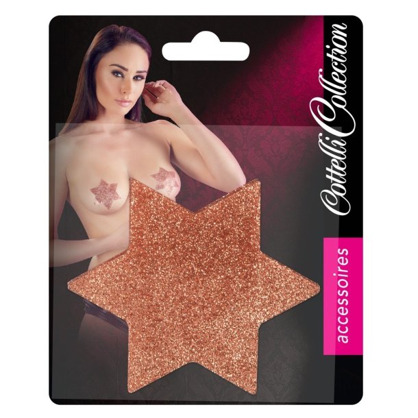 Cottelli - Stjerne Nipple cover m. glimmer 