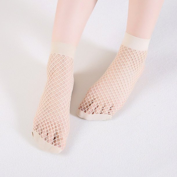 Bonni - Ankel net-strmper - Nude