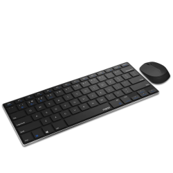 RAPOO 9000M keyboard - Tastatur &amp; Mus st - Nordisk - Sort