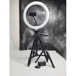 Ring-Light Kit. m stativer, mobil-holder og fjernudlser