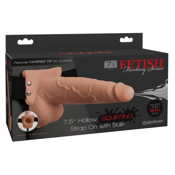 Fetish Fantasy - Sprjtende strap on 7,5"