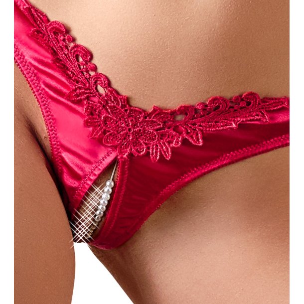 Cottelli - Skridtfri Satin Trusser 