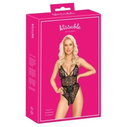 Elegant sort body i blonder med satinbnd | Kissable
