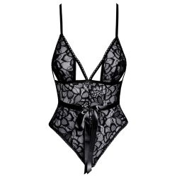 Elegant sort body i blonder med satinbnd | Kissable