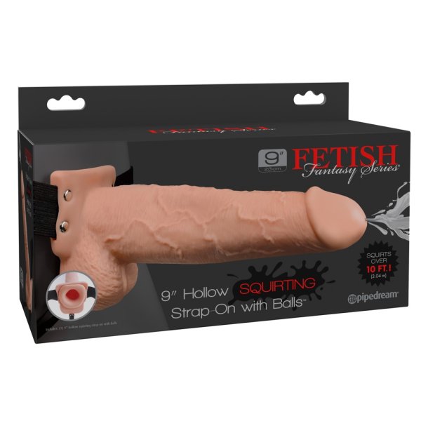 Fetish Fantasy - Sprjtende strap on 9"
