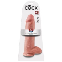 King Cock - 30 Cm Kmpe Dildo Med Sugekop