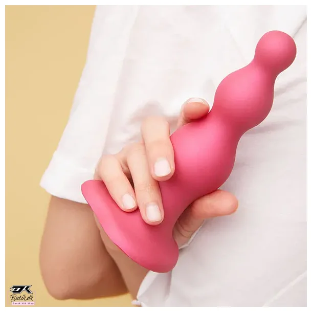 STRAP-ON-ME - Dildo Plug Beads Metallic Pink