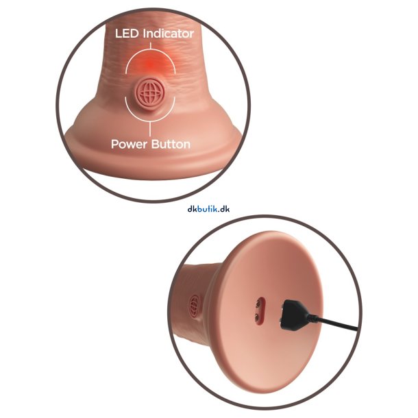 King Cock Elite - Dual Density Silicone Dildo Vibrerende 17 cm