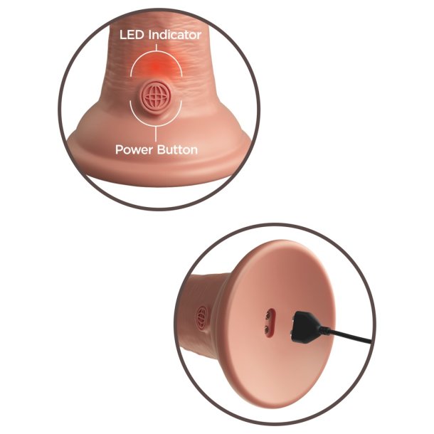 17 cm Vibrerende + Dual Density Silicone Cock